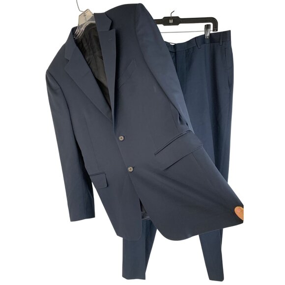 Canali Mens Navy Wool Suit 2-Piece Set 40R Italy L13290/37 Classic - Picture 4 of 16